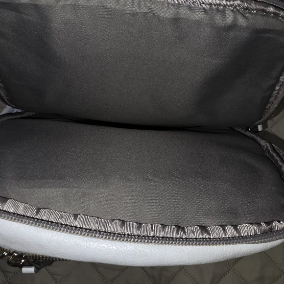 Tumi Daniella Baby Blue Leather Voyager Backpack. - Picture 2 of 5